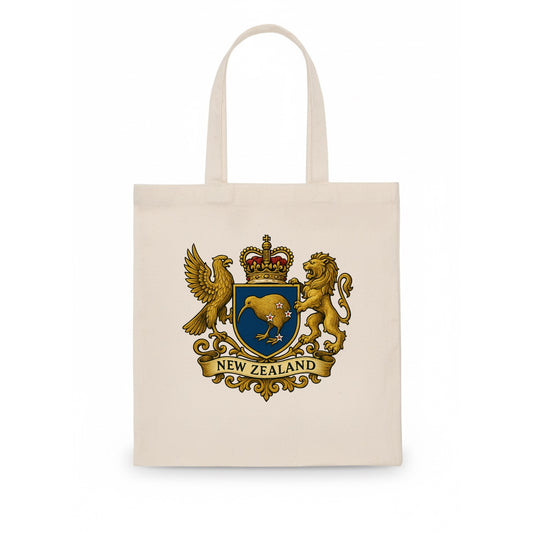 New Zealand Heritage Badge  - Tote Bag - white