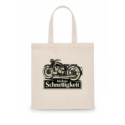 German Speed Motorcycle - Tote Bag - white