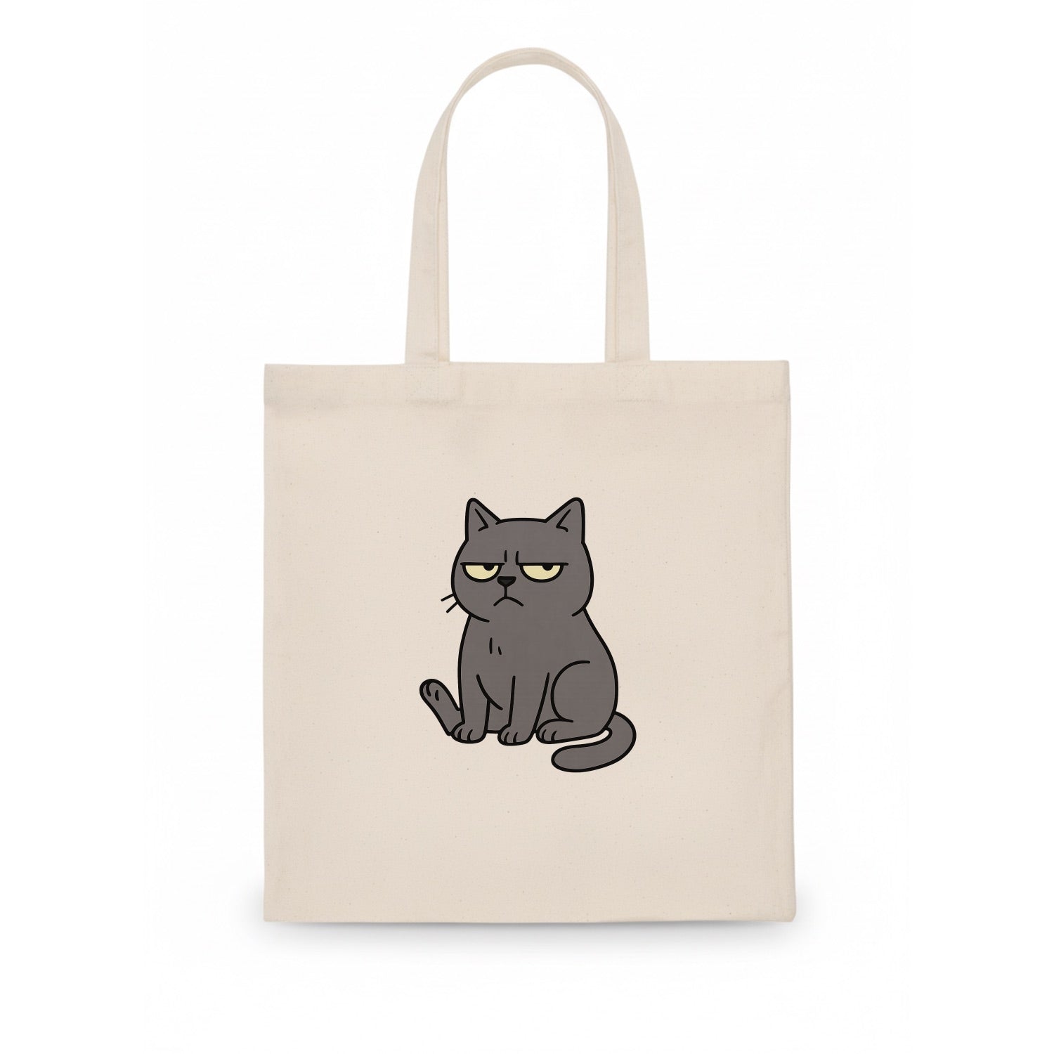 The Cat Judging Silently - Tote Bag - white