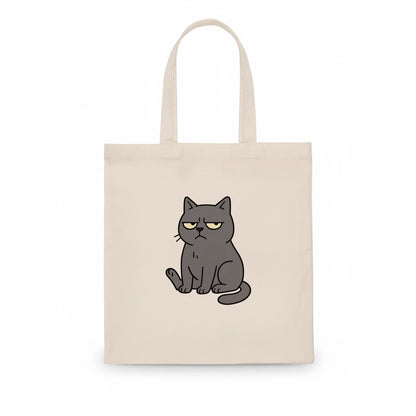 The Cat Judging Silently - Tote Bag - white
