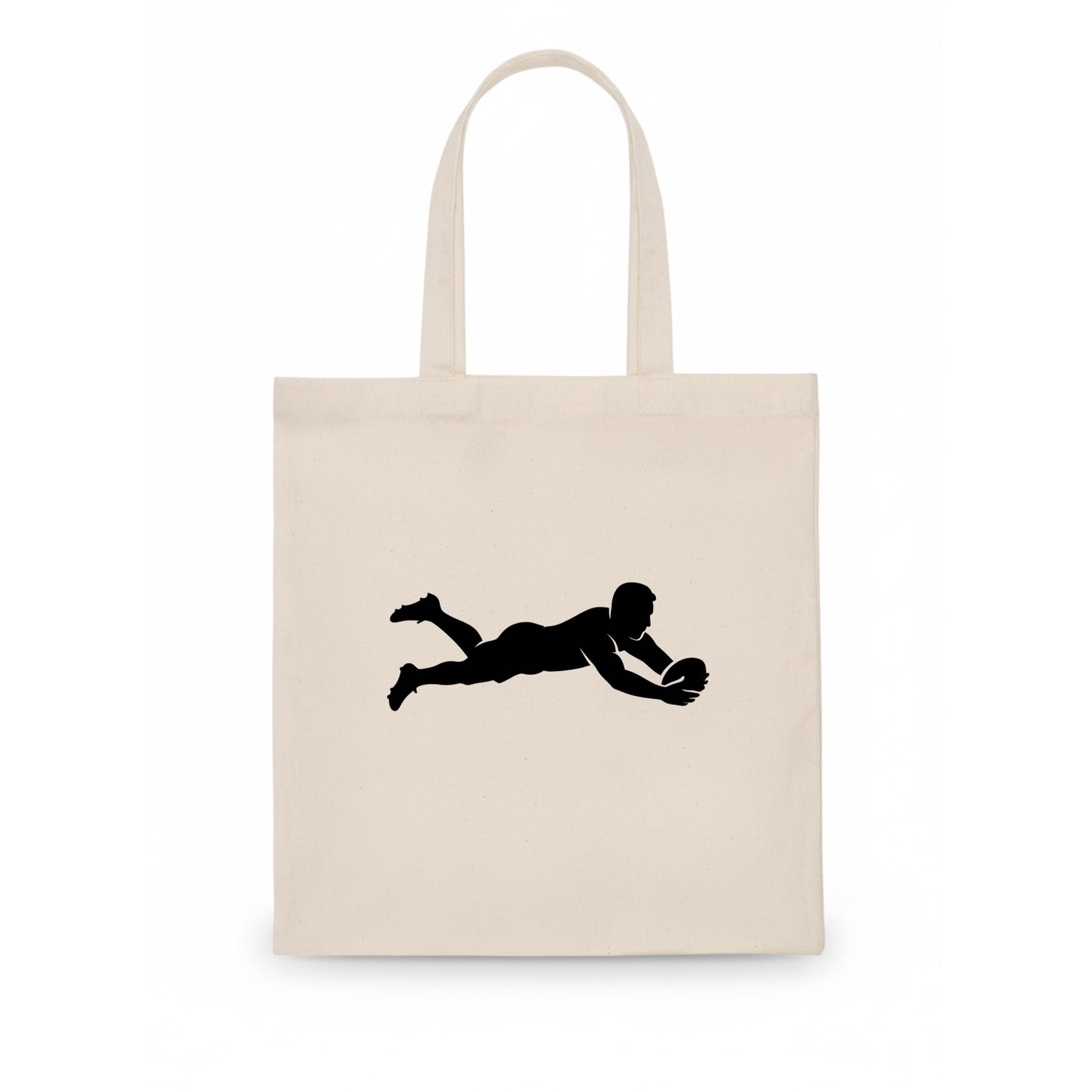 Rugby player diving for try - Tote Bag - white