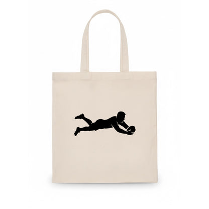 Rugby player diving for try - Tote Bag - white