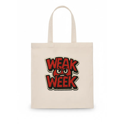 WEAK;WEEK WARRIOR Monday Blue Cap - Tote Bag - white