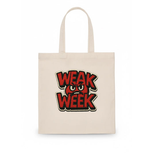 WEAK;WEEK WARRIOR Monday Blue Cap - Tote Bag - white