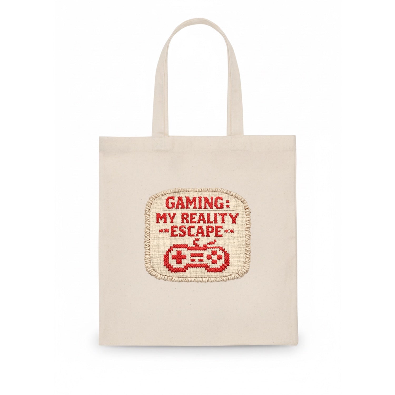 GAMING: MY REALITY ESCAPE - red game escape - red - gaming reality escape - Tote Bag - white