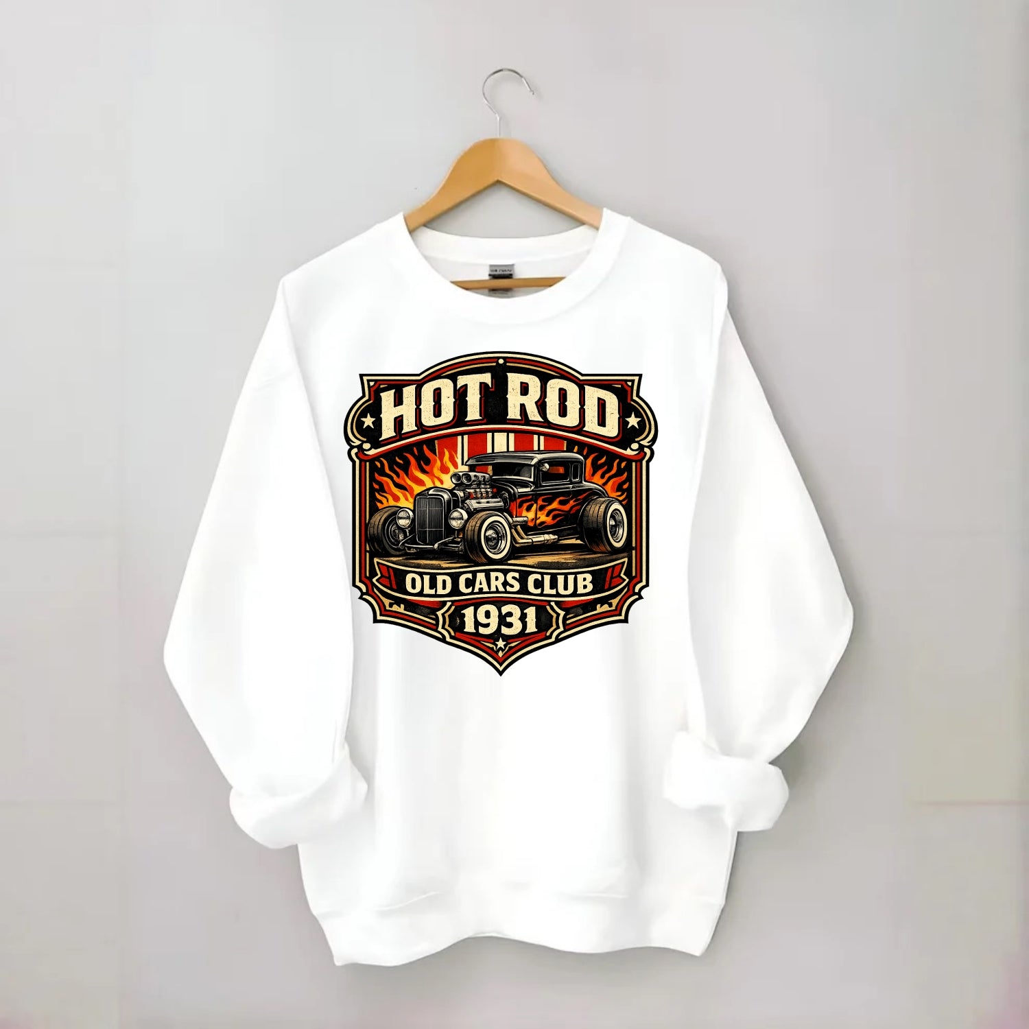 Hot Rod Club 1931 - Crewneck Sweatshirt - white