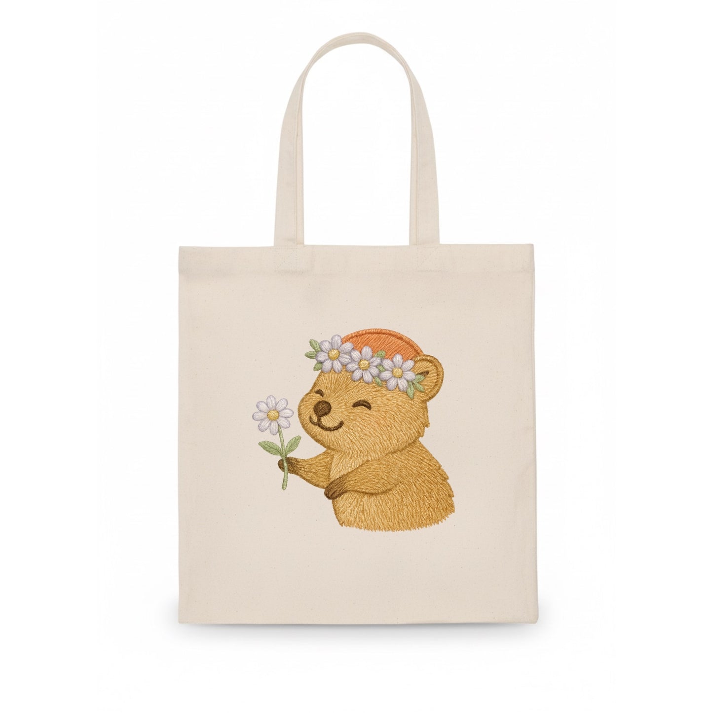 Quokka Daisy Chain - Tote Bag - white