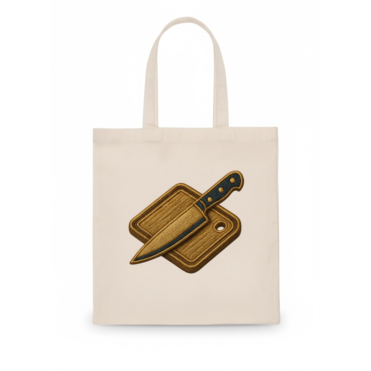 Chef knife with cutting board - culinary enthusiast - Tote Bag - white