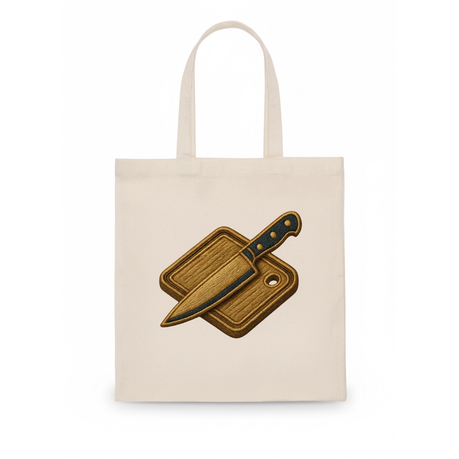 Chef knife with cutting board - culinary enthusiast - Tote Bag - white