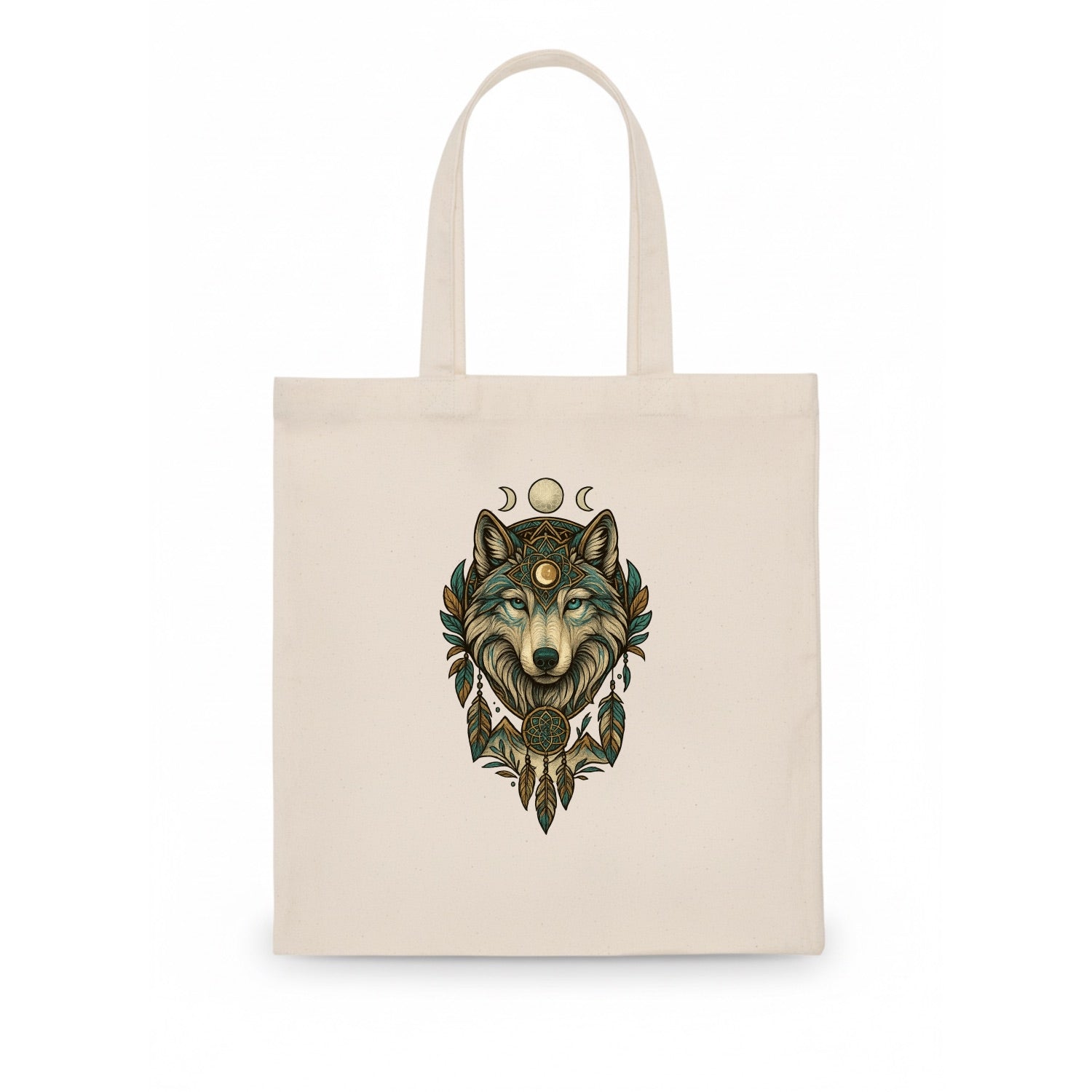 Pearl Wolf Shimmer  - Tote Bag - white