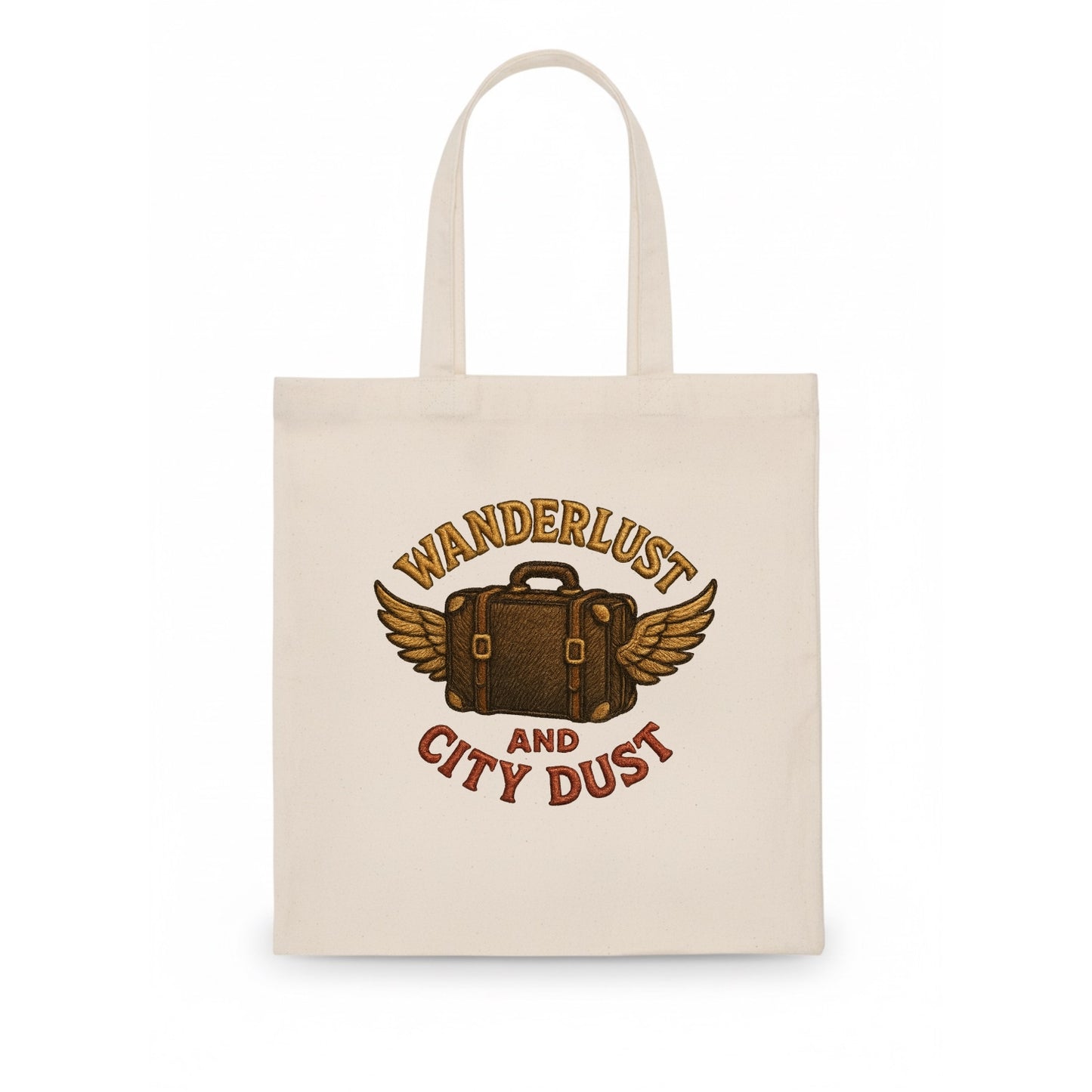 Wanderlust And City Dust  - Tote Bag - white