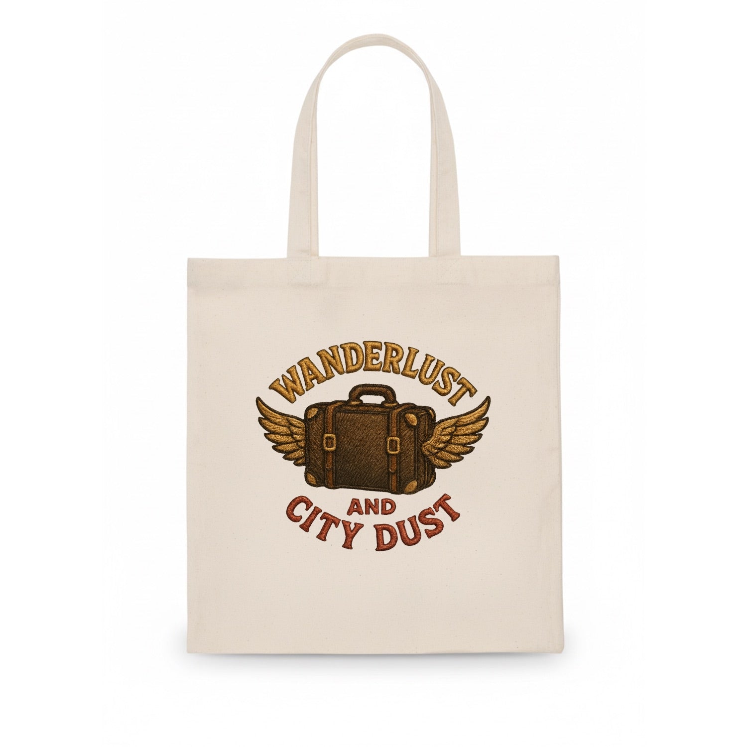 Wanderlust And City Dust  - Tote Bag - white