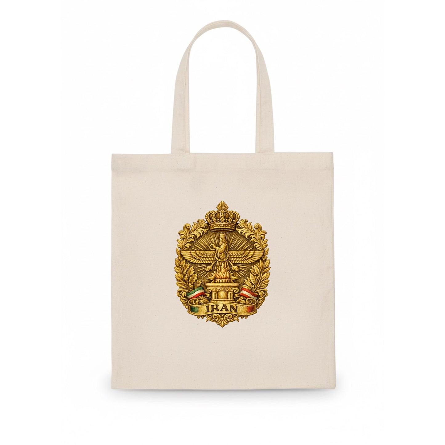 Iran Fire Temple Emblem - Tote Bag - white