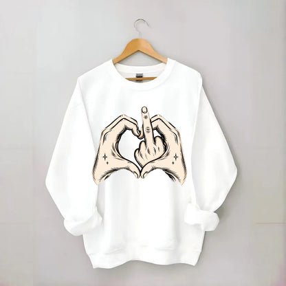Love You Symbol - Crewneck Sweatshirt - white