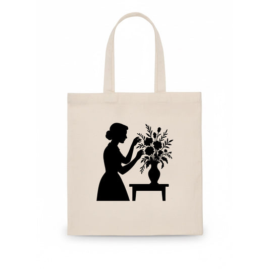 Florist arranging dramatic bouquet - Tote Bag - white