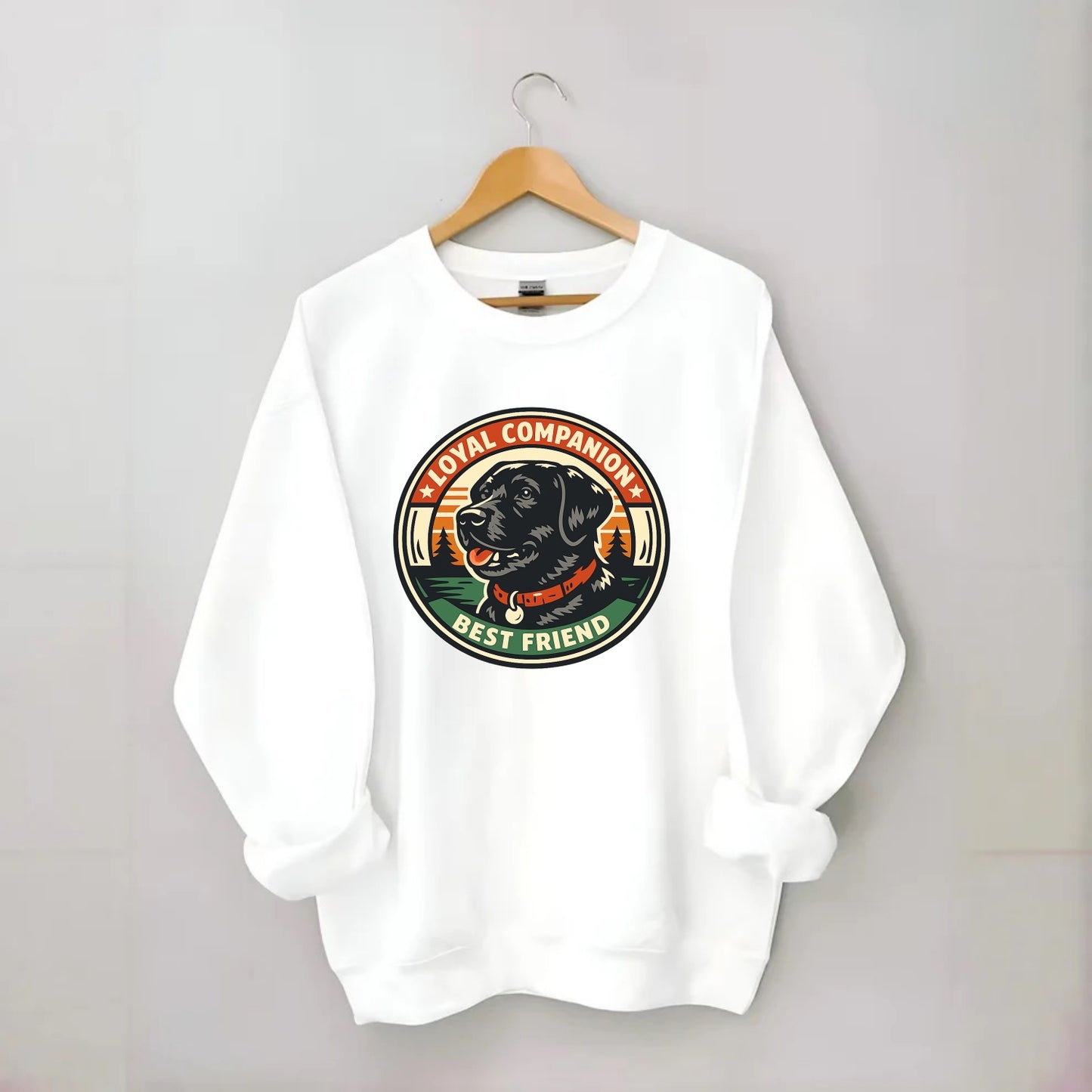 Noble Companion Emblem - Crewneck Sweatshirt - white