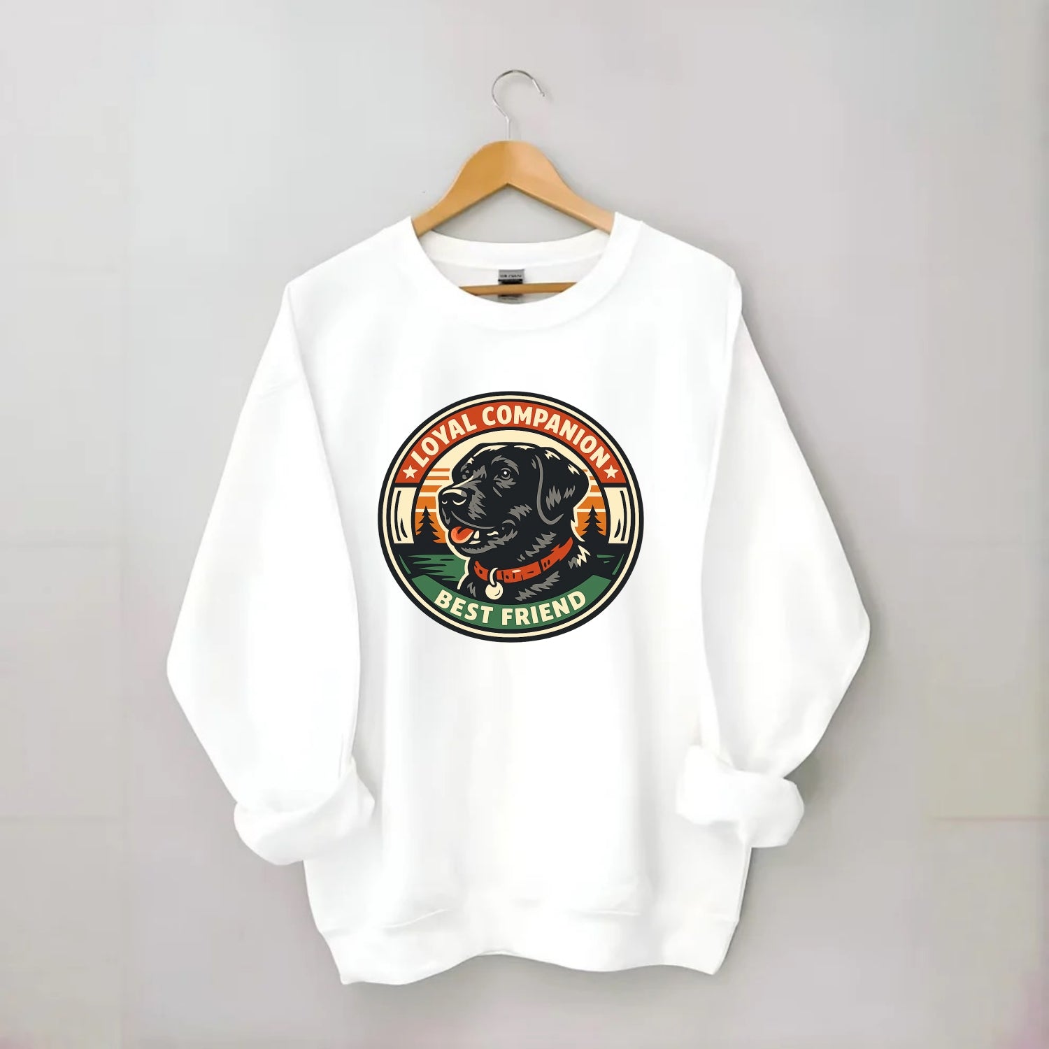Noble Companion Emblem - Crewneck Sweatshirt - white
