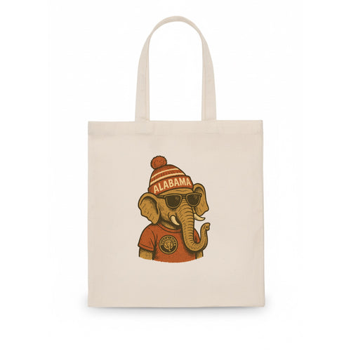 Tuscaloosa Crimson Elephant wearing Alab - Tote Bag
