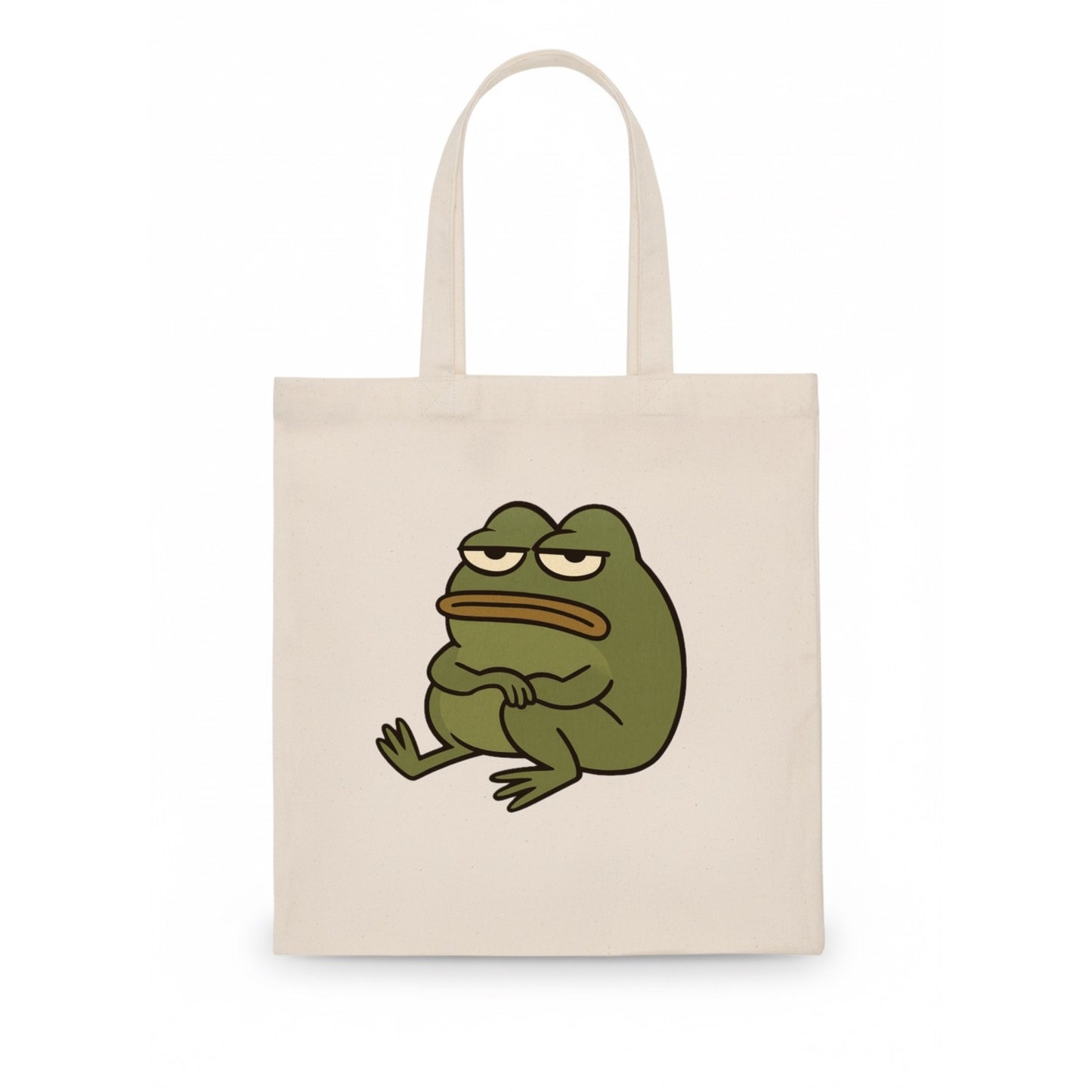 The Frog Judges Silently - Tote Bag - white