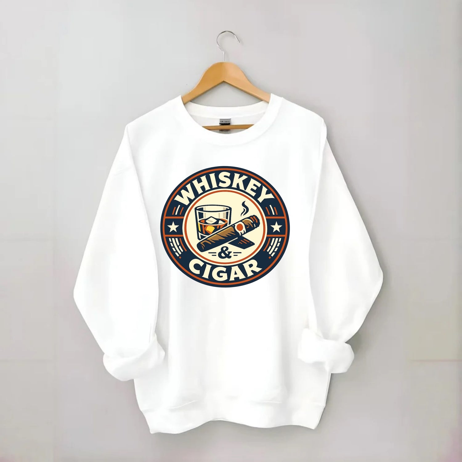 Sophisticated Spirits Emblem - Crewneck Sweatshirt - white