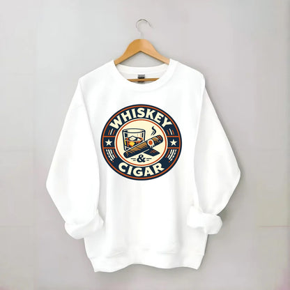 Sophisticated Spirits Emblem - Crewneck Sweatshirt - white