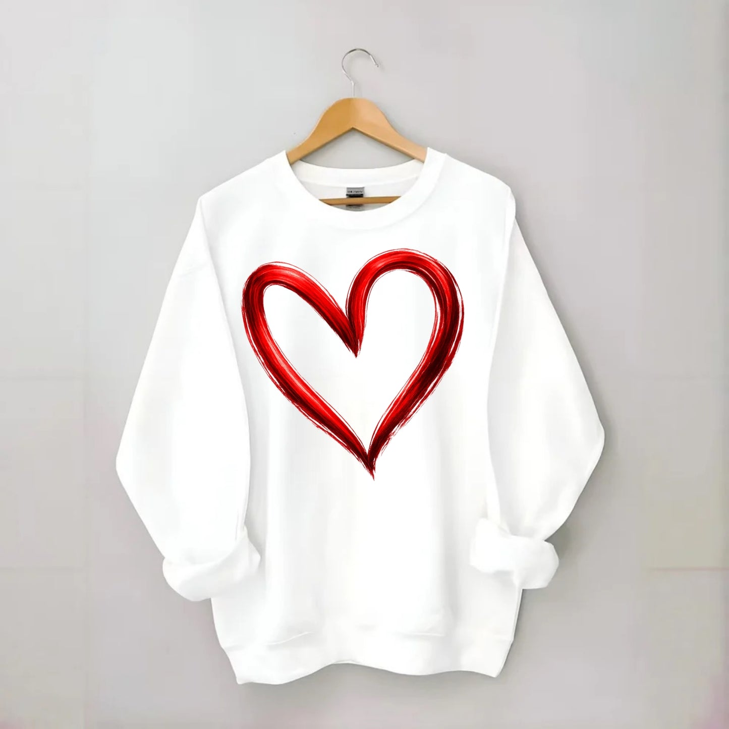 Love Heart - Crewneck Sweatshirt - white