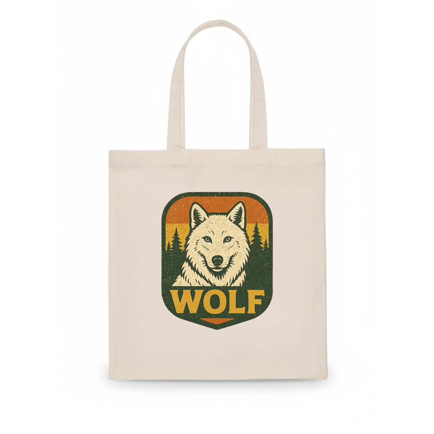 Arctic White Wolf  - Tote Bag - white