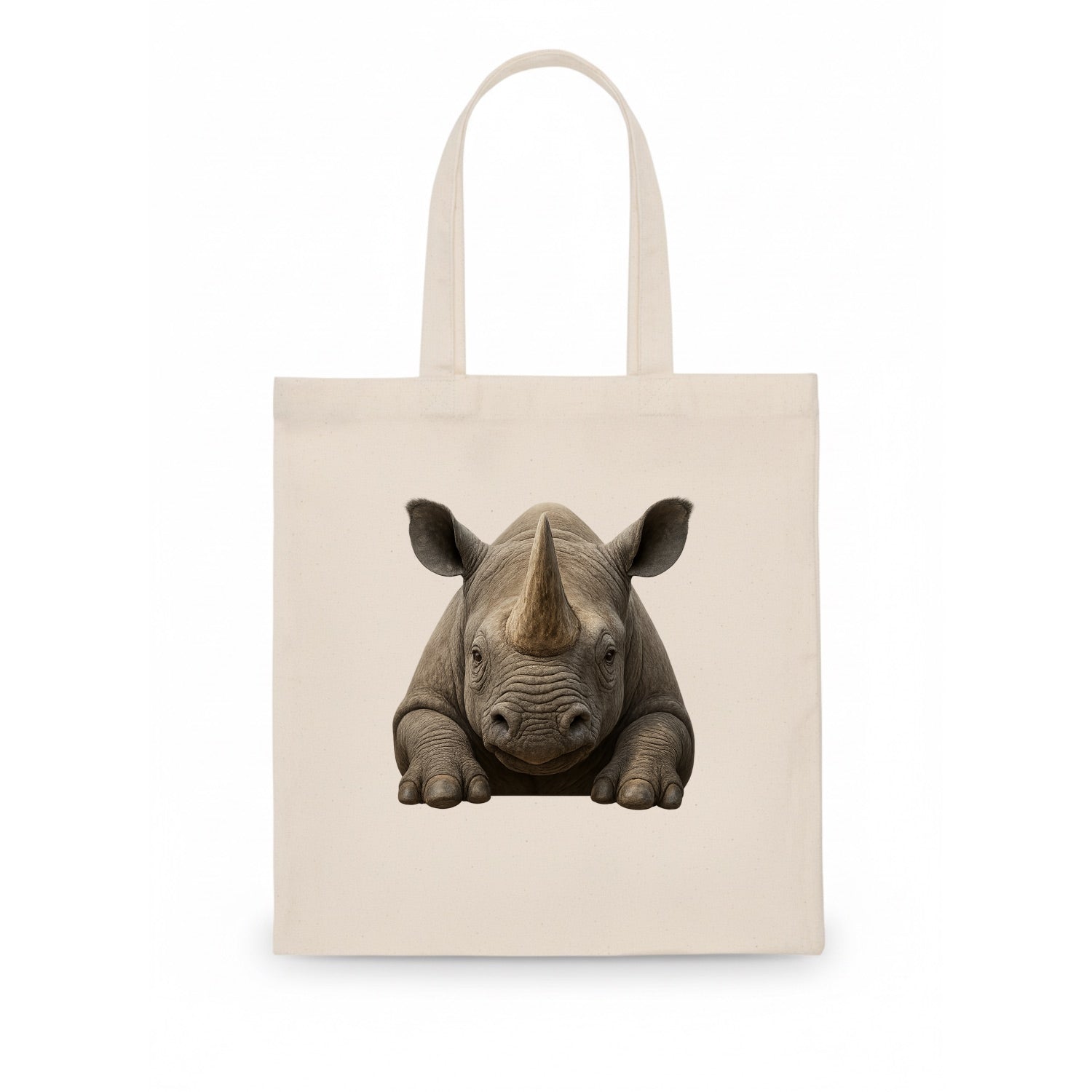 Rhinoceros  - Tote Bag - white