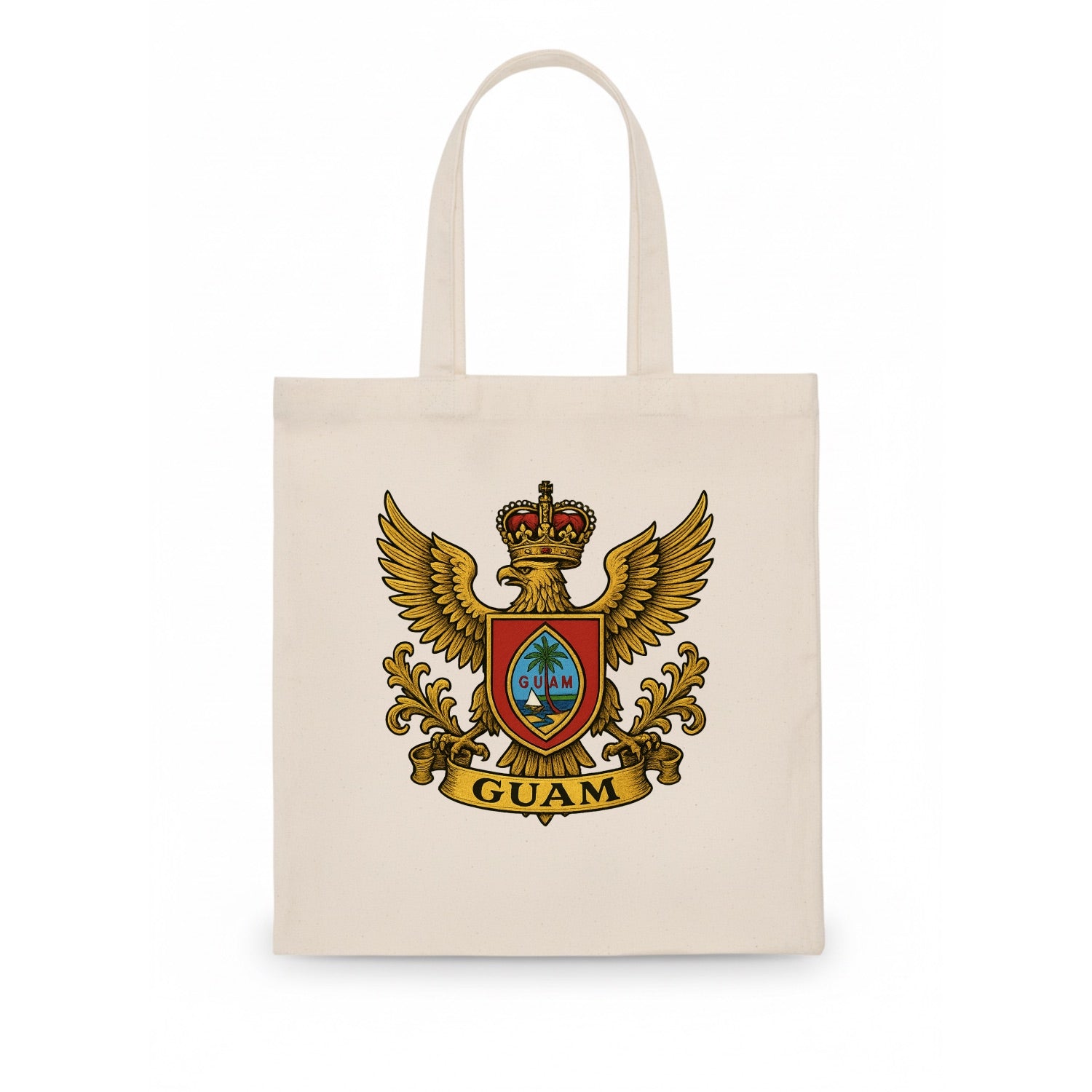 Guam Heritage Badge  - Tote Bag - white
