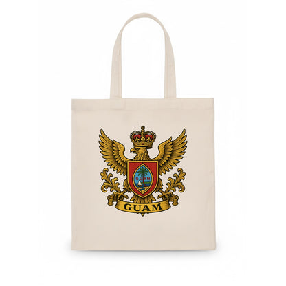 Guam Heritage Badge  - Tote Bag - white