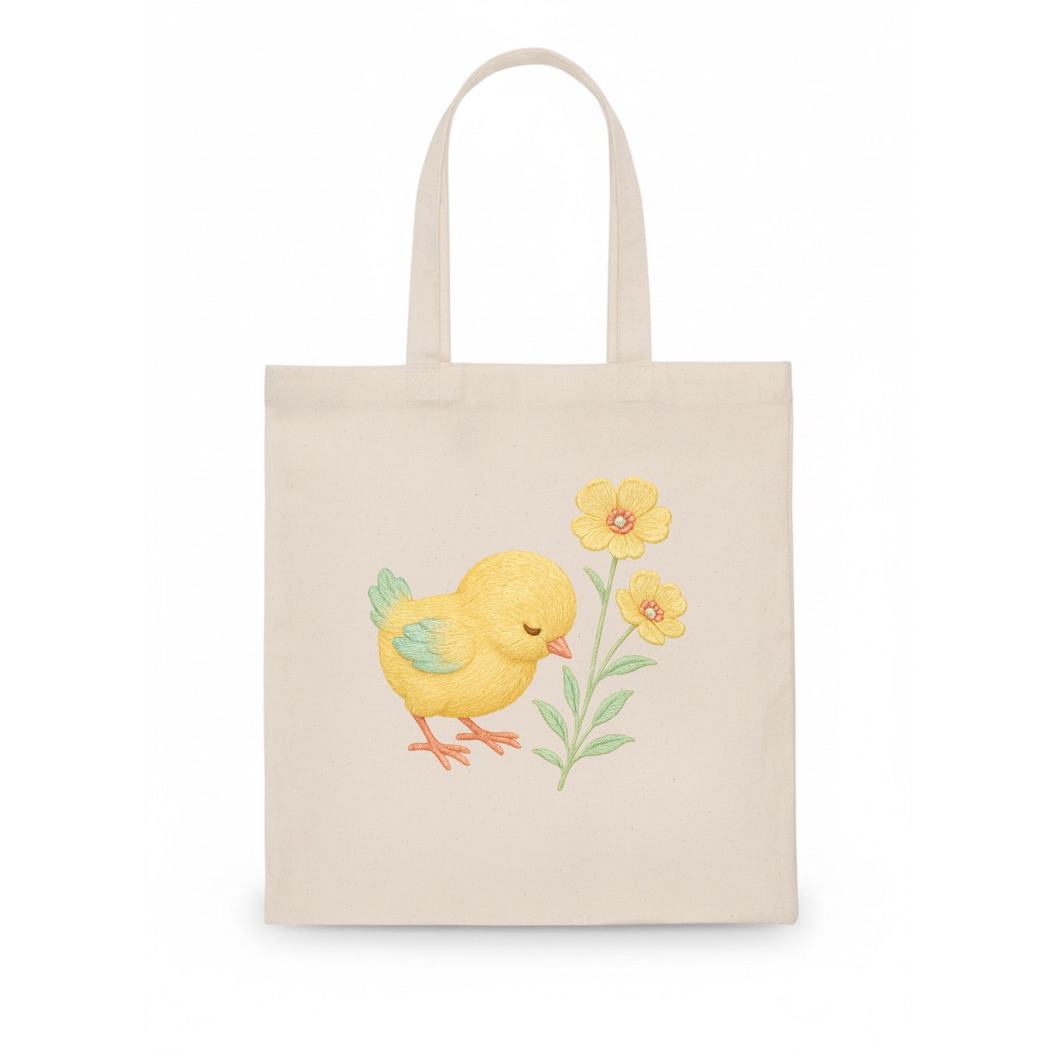 Yellow Chick - Tote Bag - white