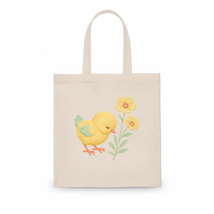 Yellow Chick - Tote Bag - white