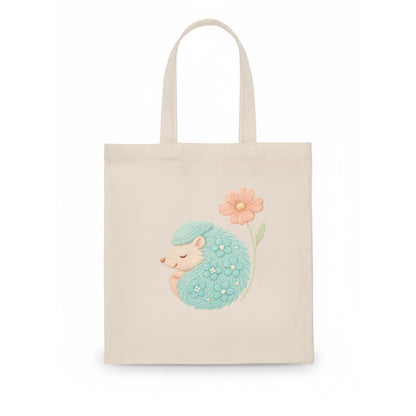 Aqua Hedgehog - Tote Bag - white