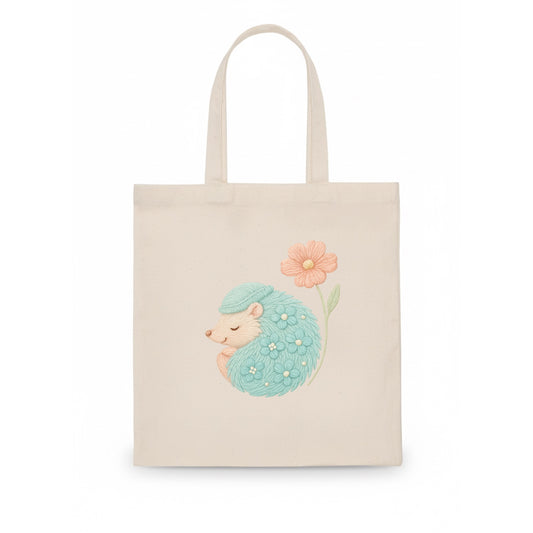 Aqua Hedgehog - Tote Bag - white