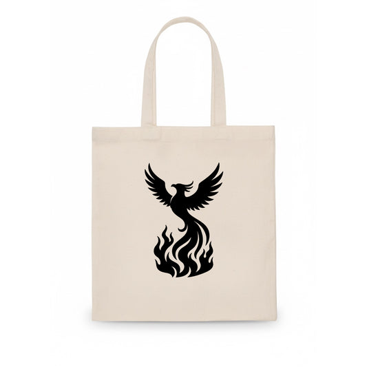 Phoenix rising from flames - Tote Bag - white
