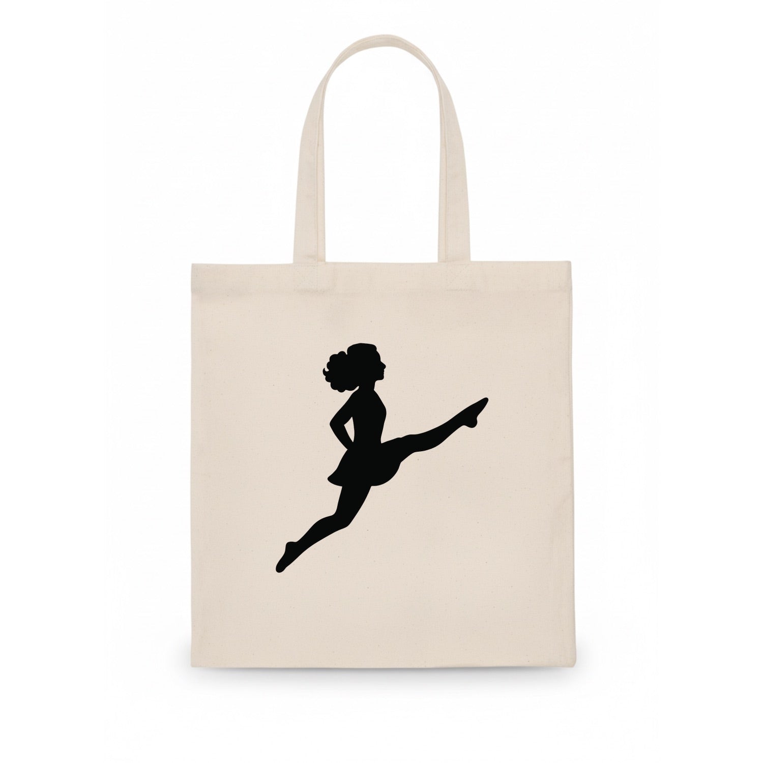Irish step dancer Riverdance leap - Tote Bag - white
