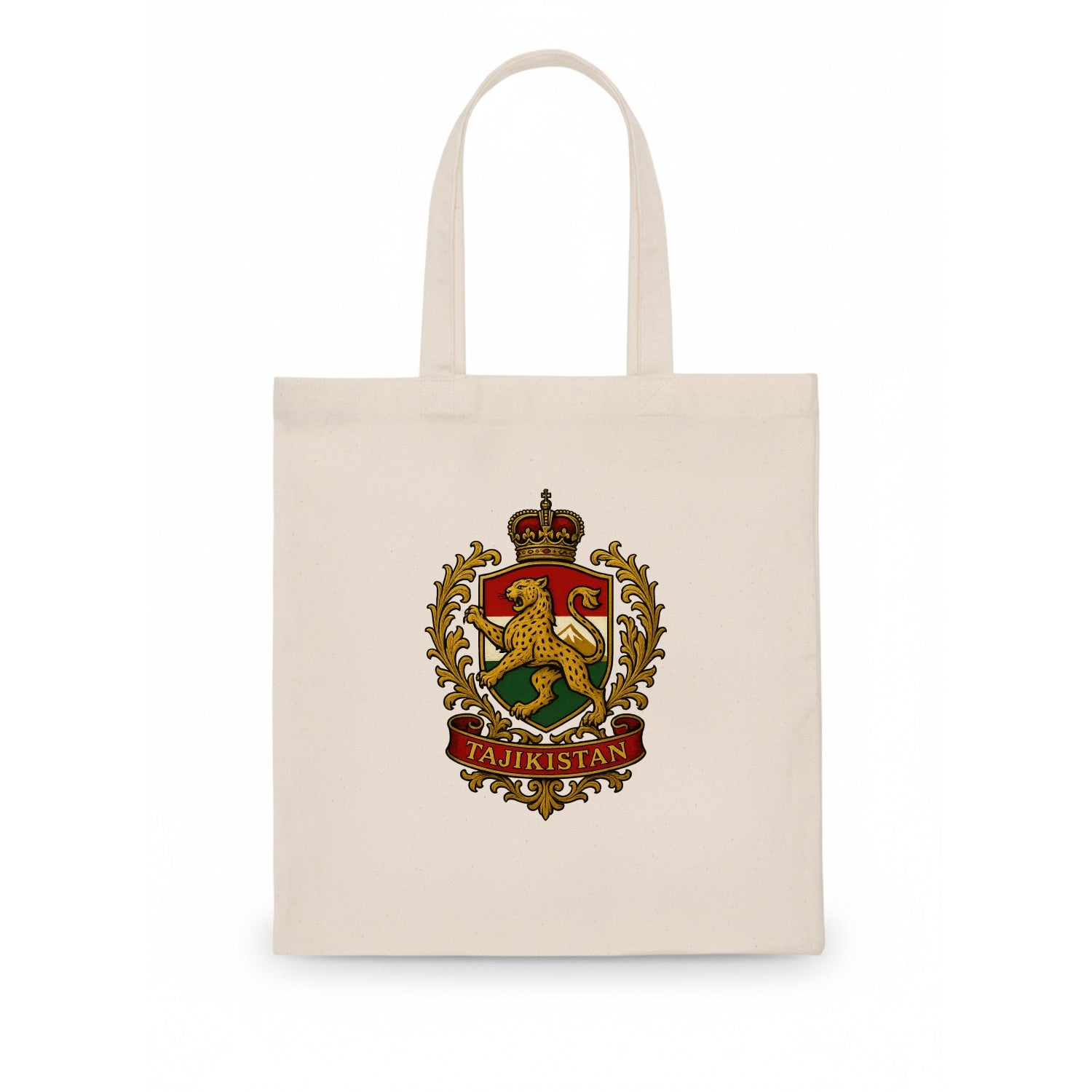 Tajikistan Heritage Badge  - Tote Bag - white