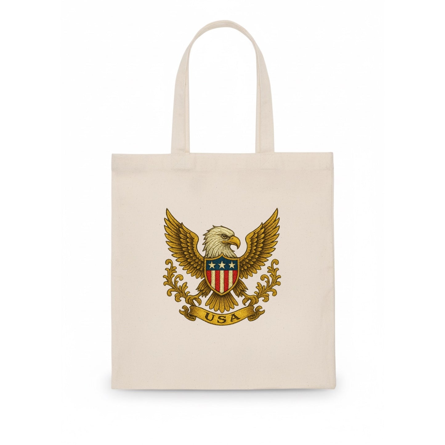 Usa Heritage Eagle Baseball Cap 2 - Tote Bag - white