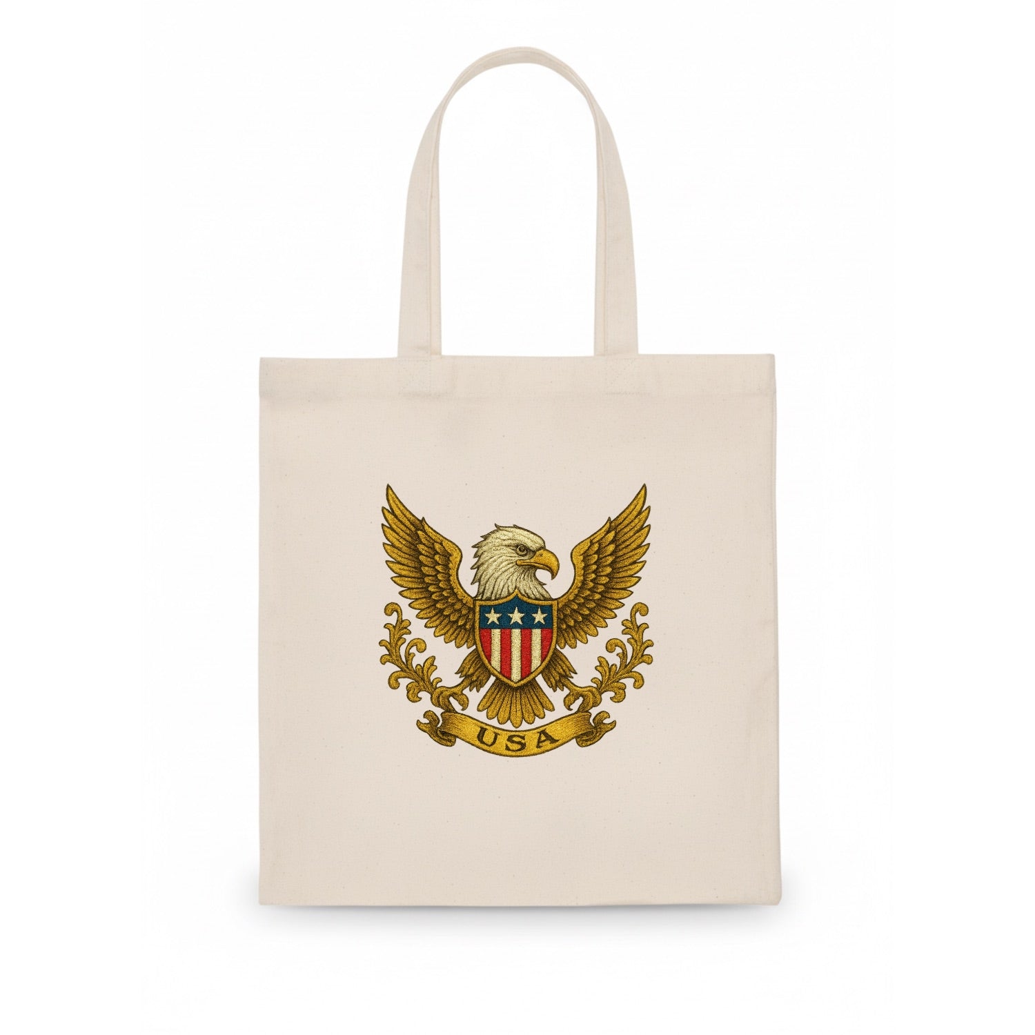 Usa Heritage Eagle Baseball Cap 2 - Tote Bag - white