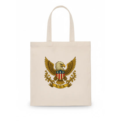Usa Heritage Eagle Baseball Cap 2 - Tote Bag - white