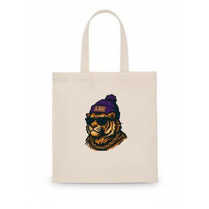 LSU Mike Tiger - Tote Bag - white