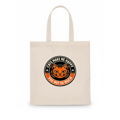 Joyful Whiskers Emblem - Tote Bag