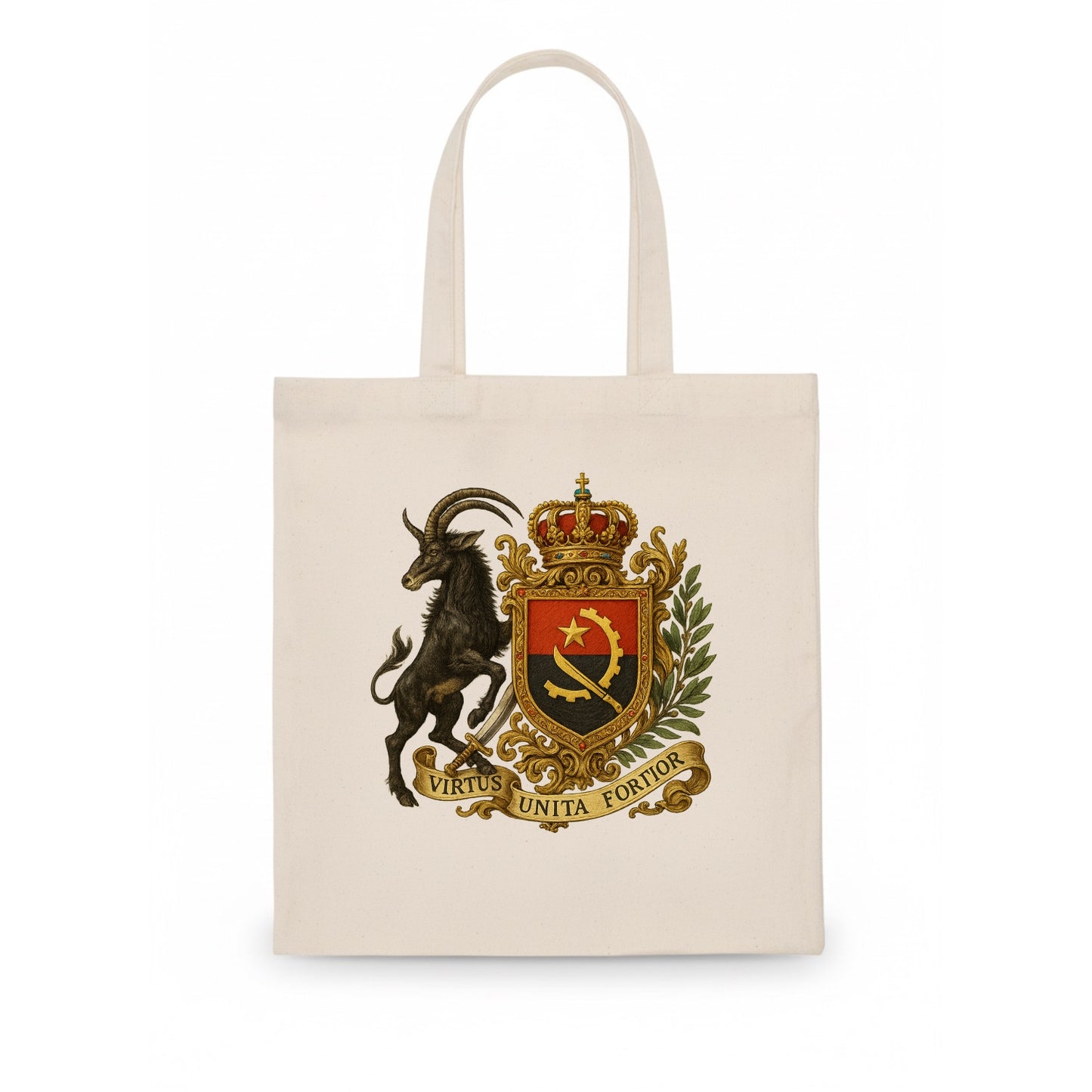 Angola Giant Sable Emblem  - Tote Bag - white