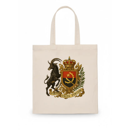 Angola Giant Sable Emblem  - Tote Bag - white