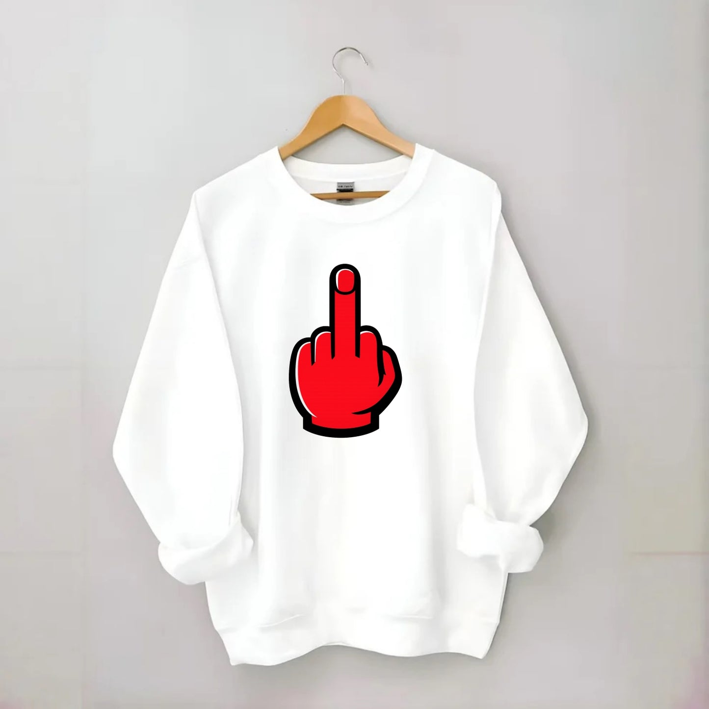 Bold Defiance Icon - Crewneck Sweatshirt - white