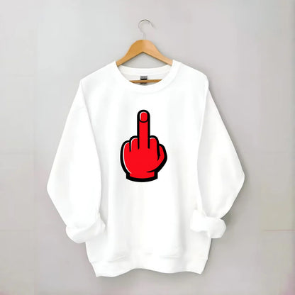 Bold Defiance Icon - Crewneck Sweatshirt - white