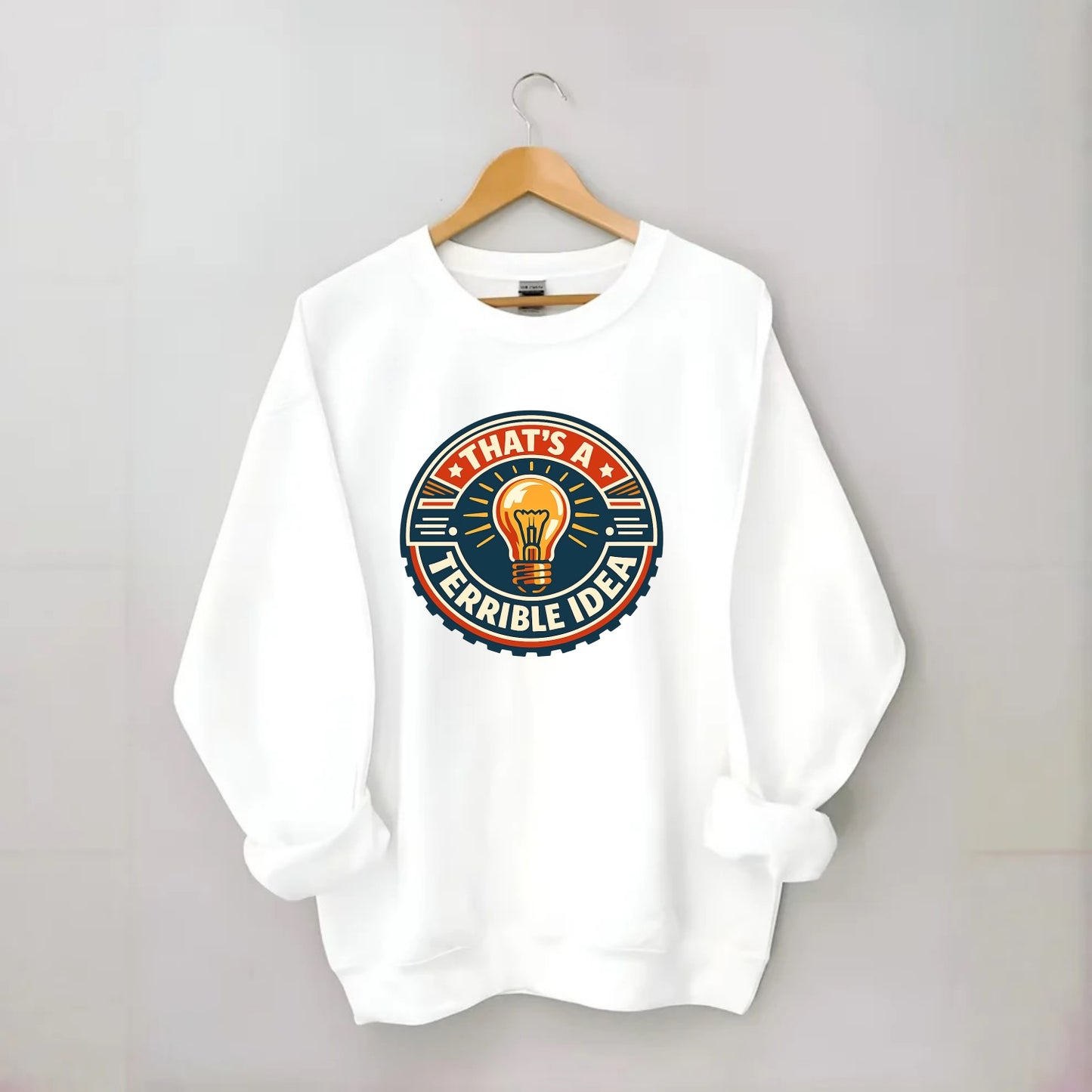 Bold Idea Rebellion - Crewneck Sweatshirt - white