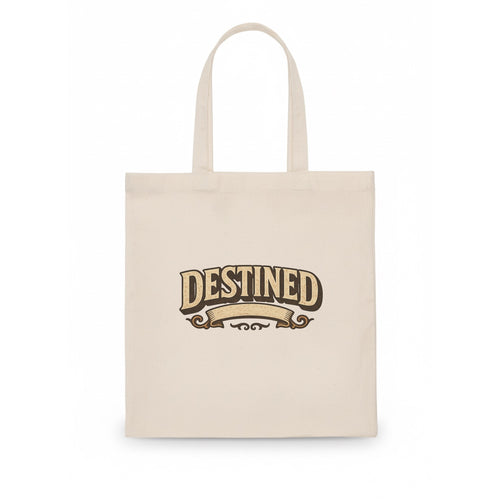 Bold typography design - DESTINED - fated for greatness - Tote Bag