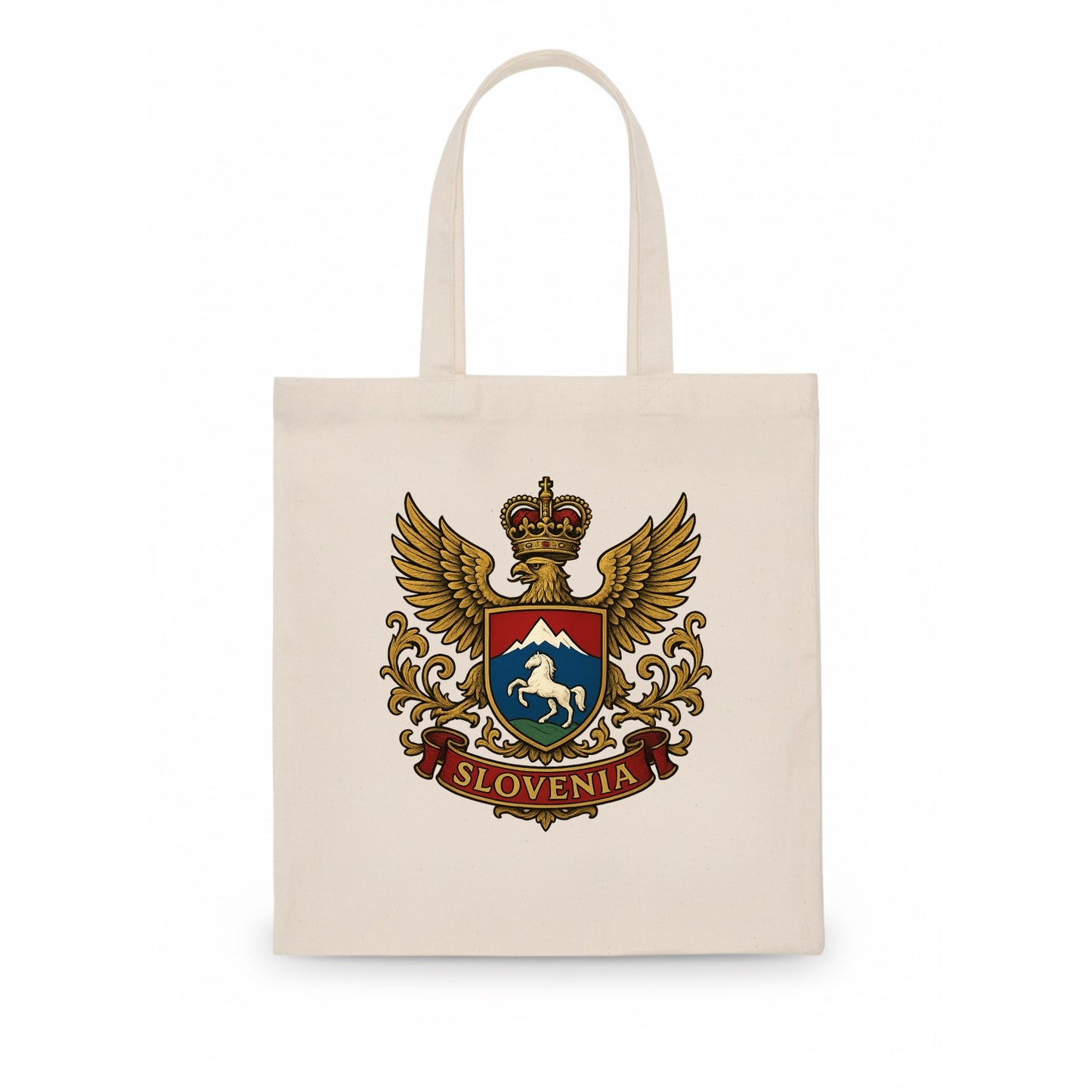 Slovenia Heritage Badge  - Tote Bag - white