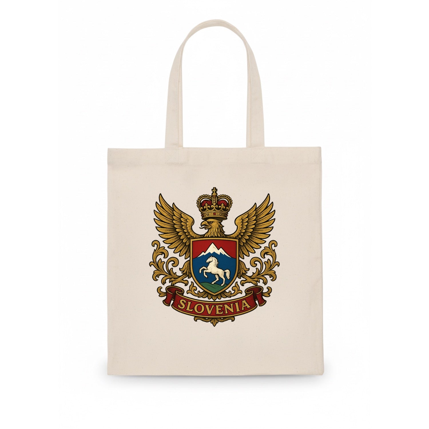 Slovenia Heritage Badge  - Tote Bag - white